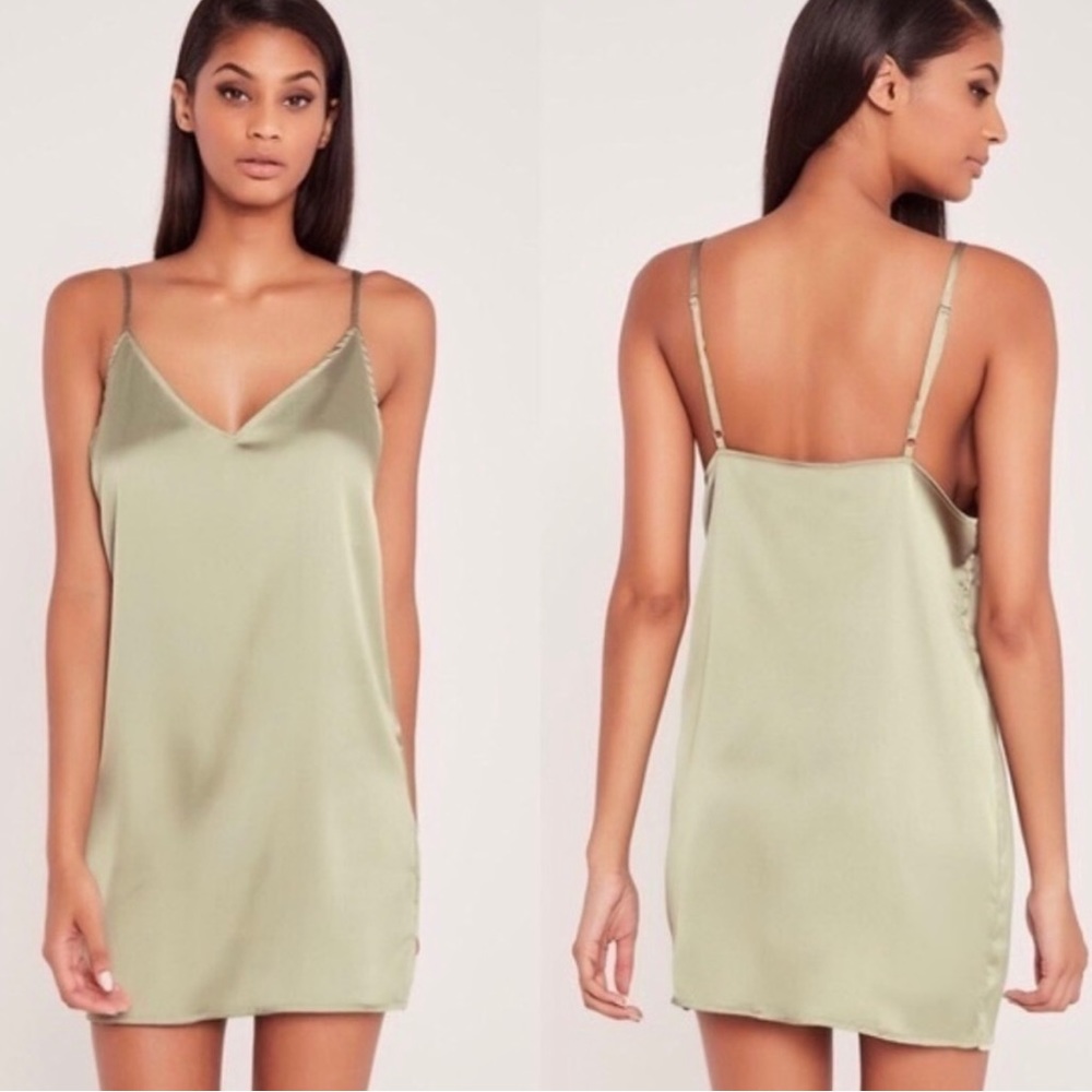 Missguided Olive Mini Dress